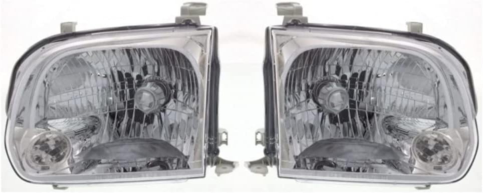 Headlight Assembly Driver Left Side with Bulbs R56108