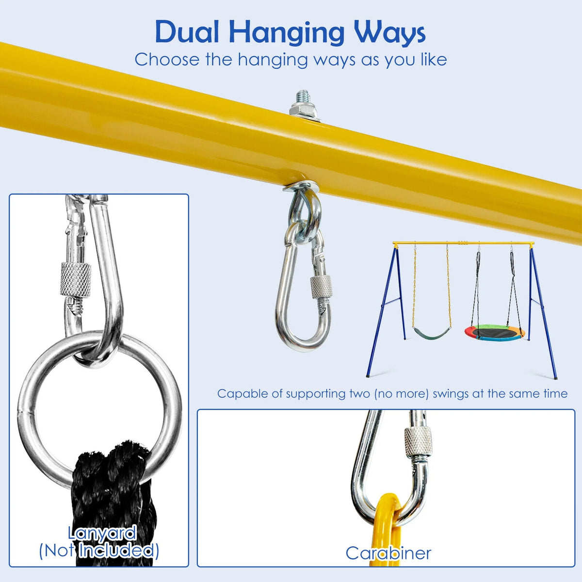 Heavy-Duty Metal Swing Frame G5555