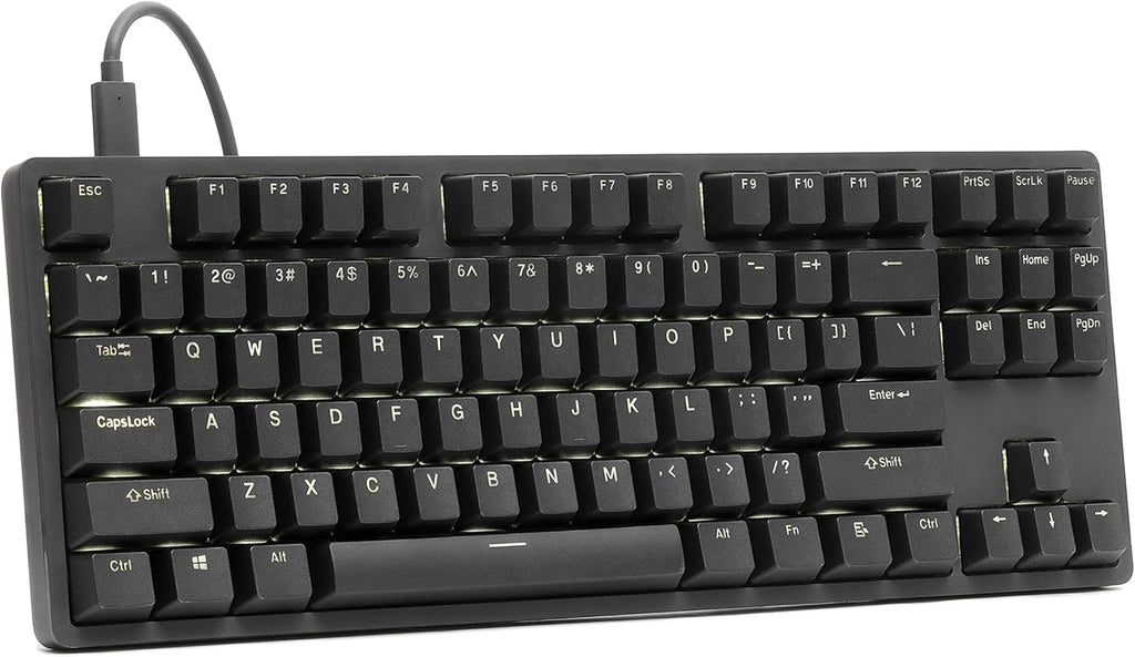 Tenkeyless Mechanical Keyboard with Anodized Aluminum Case, PBT Keycaps, USB-C, White Backlit LED, Linear Switches R981015