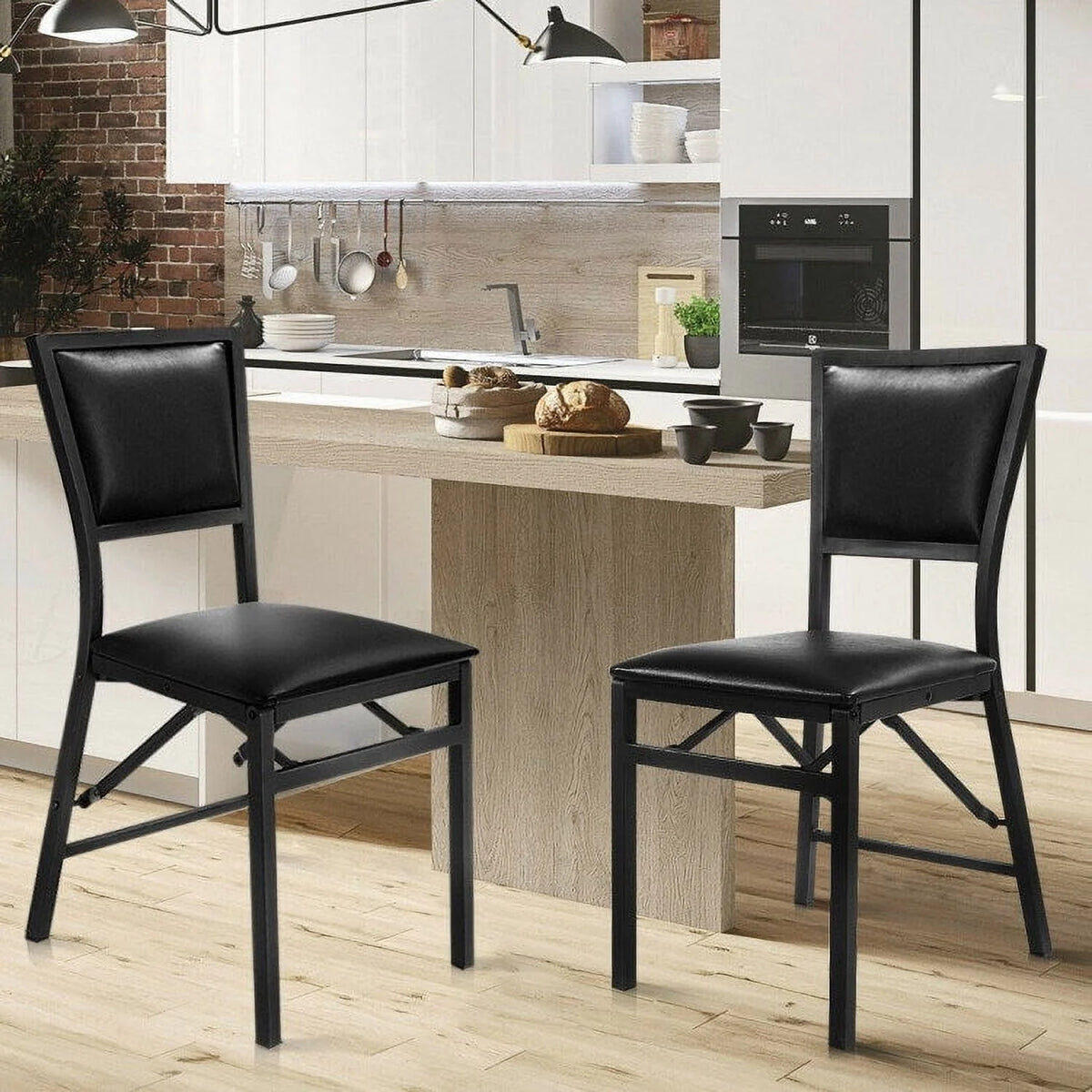 Set of 2 Metal Folding Dining Chair L3363