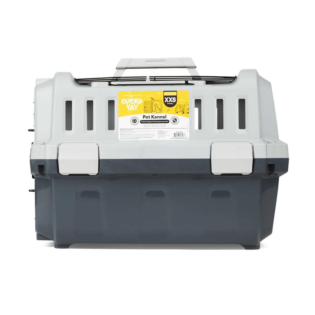 Grey 2-Door Pet Kennel T253