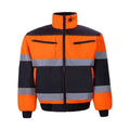 High-Viz Class 2 Reversible Jacket, Orange & Black - Small V676