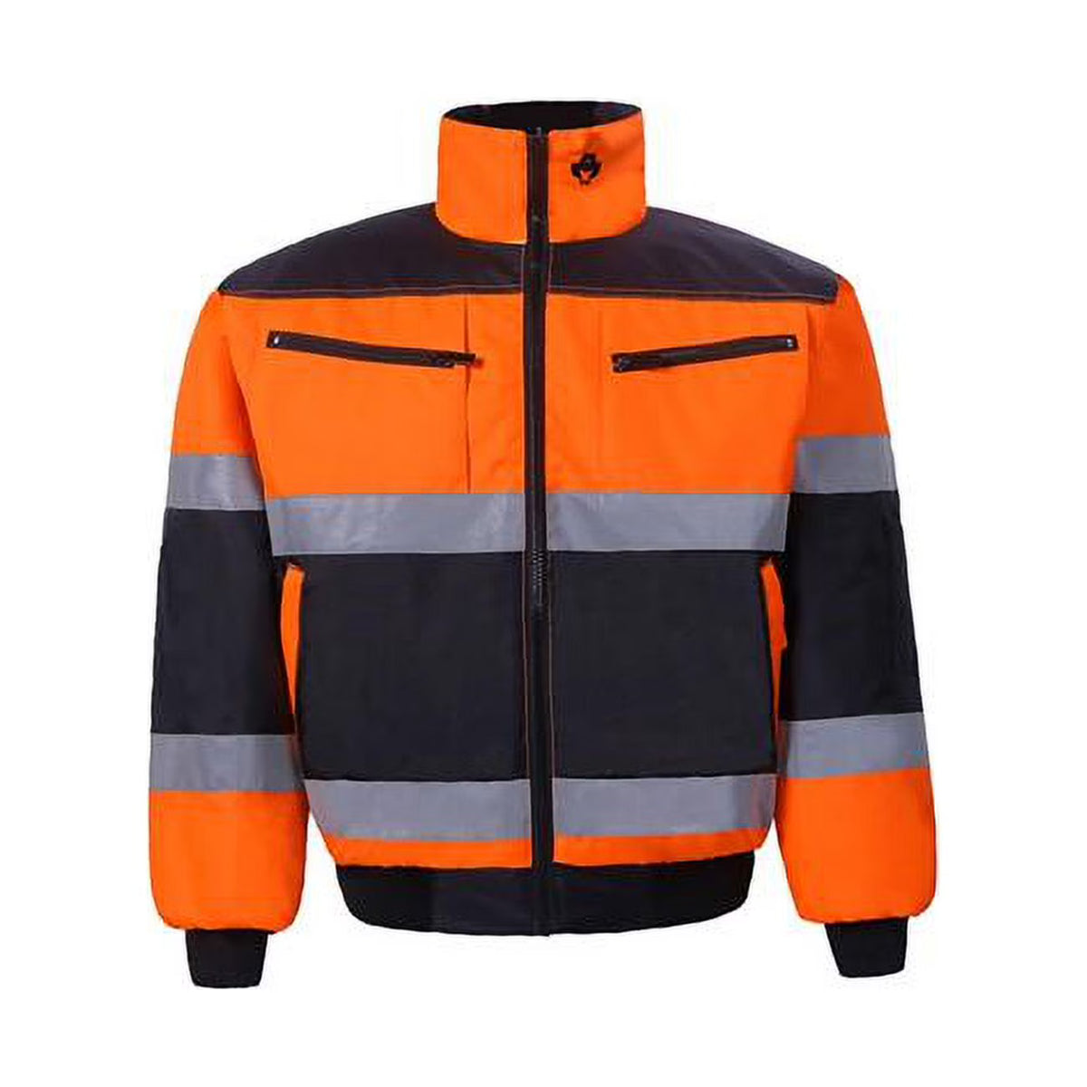 High-Viz Class 2 Reversible Jacket, Orange & Black - Small V676