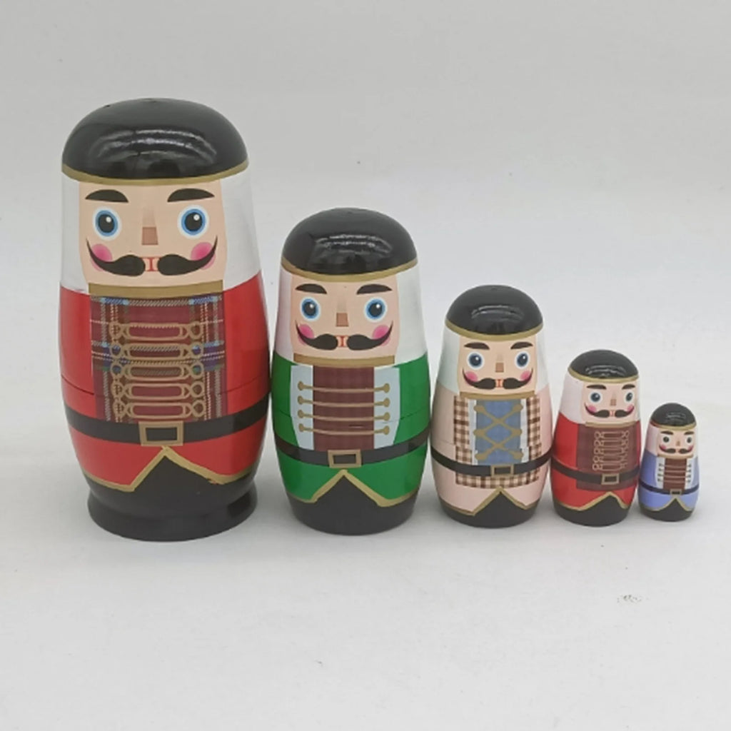 Walnut Soldier Nesting Doll Toy H199643
