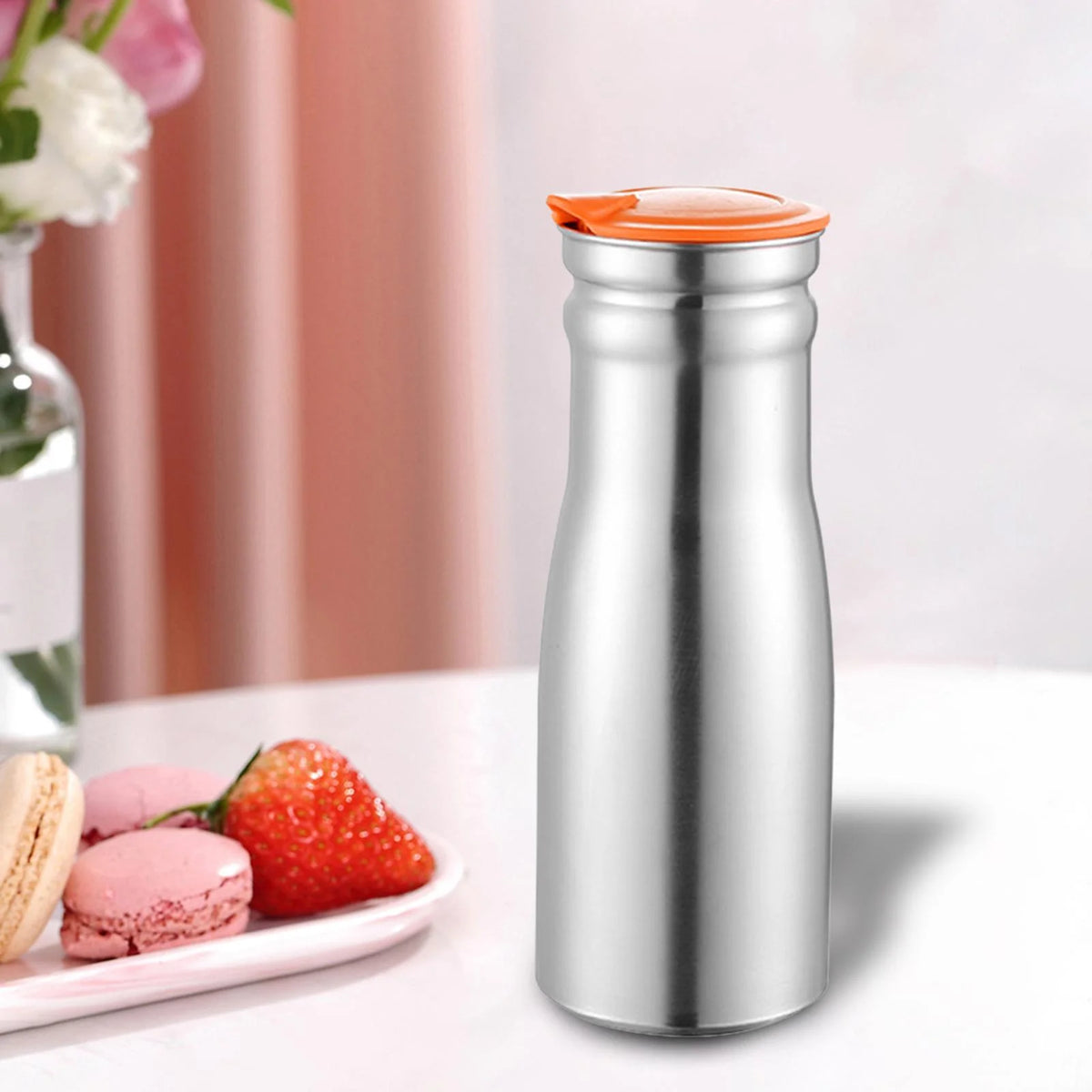 Stainless Steel Bottle with Lid Jug K1286