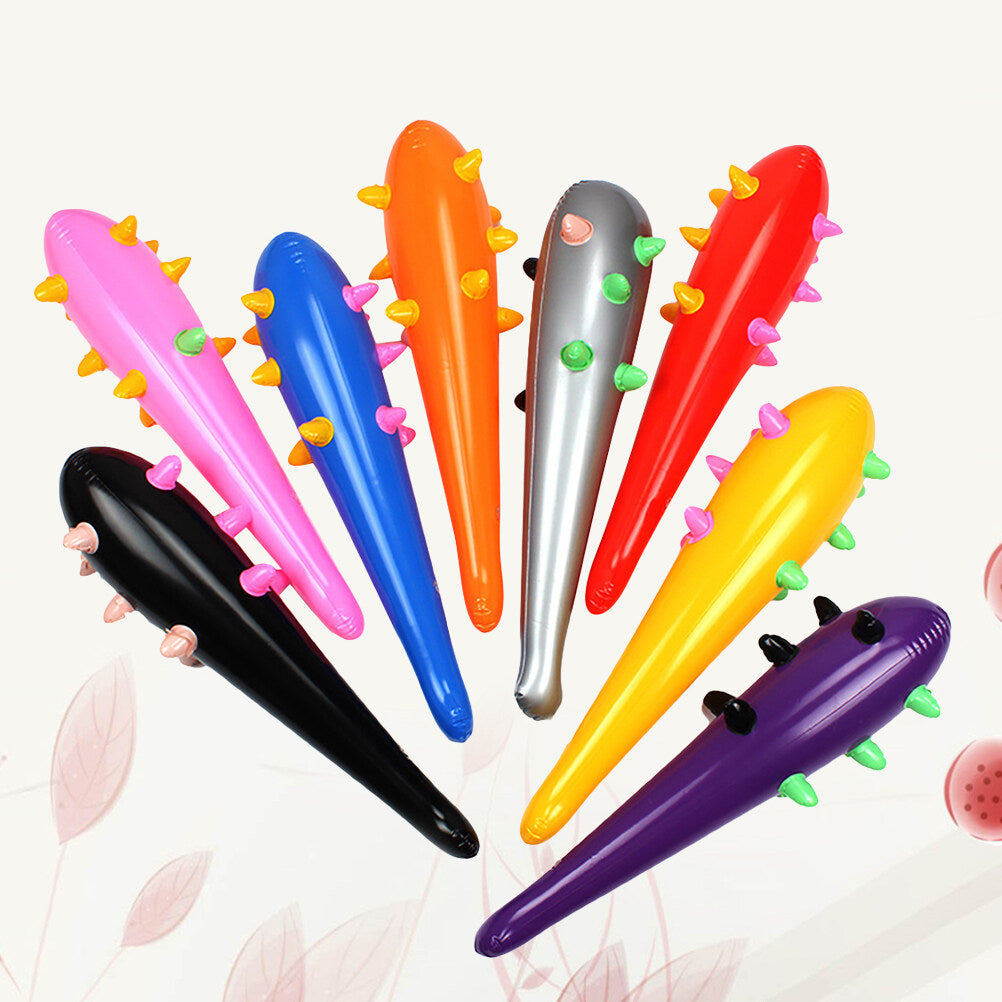 8pcs 55cm Inflatable Mace Clapper Hammers Toys (Mixed Color) P223453