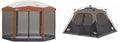Brown/Black Instant Setup 6 Person Cabin Tent T217