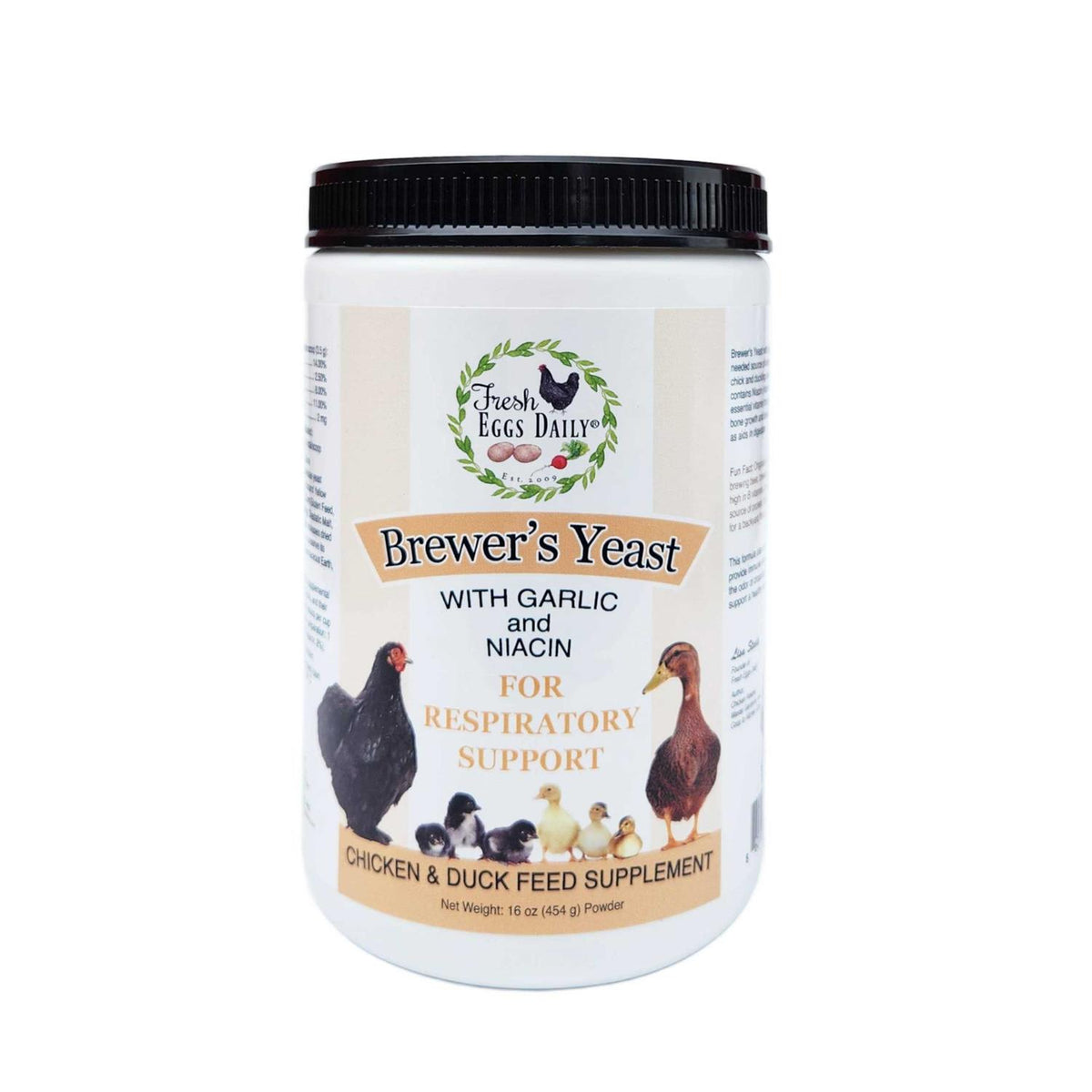 Brewers Yeast with Garlic Powder and Niacin Feed Supplement 1LB B355144
