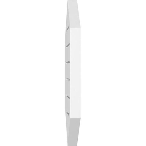 32x22W x 38x22H Vertical Peaked Surface Mount PVC Gable Vent 4/12 Pitch F5379