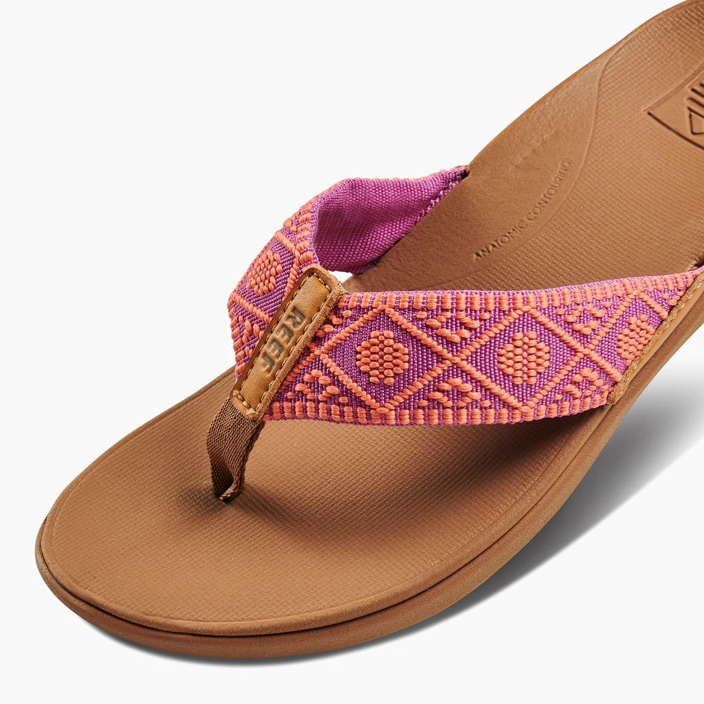 Fuchsia coral Woven Sandals P335347