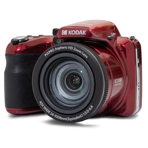 Red 20MP Full HD Digital Camera with 32GB Memory Card and Camera Bag V62251