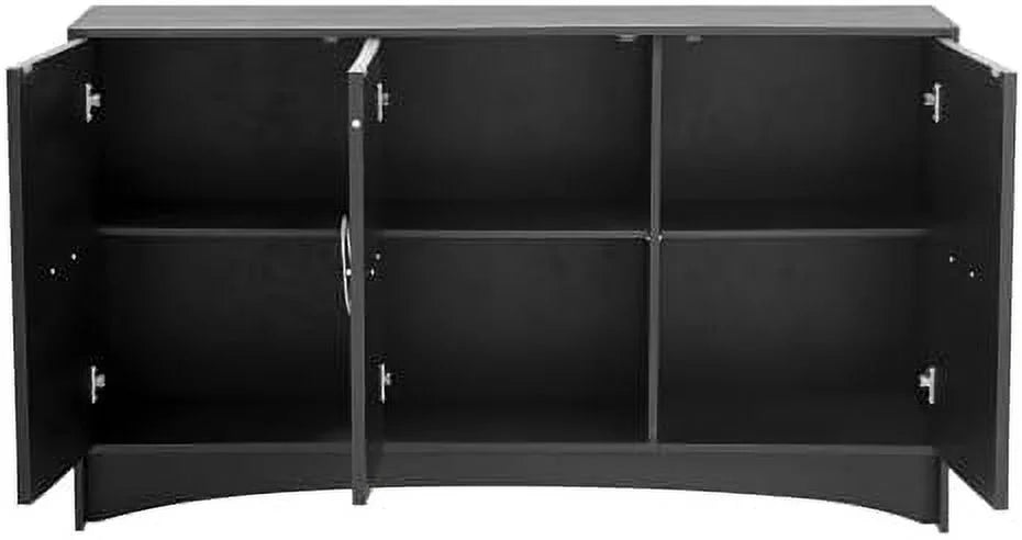 Solid Wood 4 Doors Sideboard Cabinet Y89258