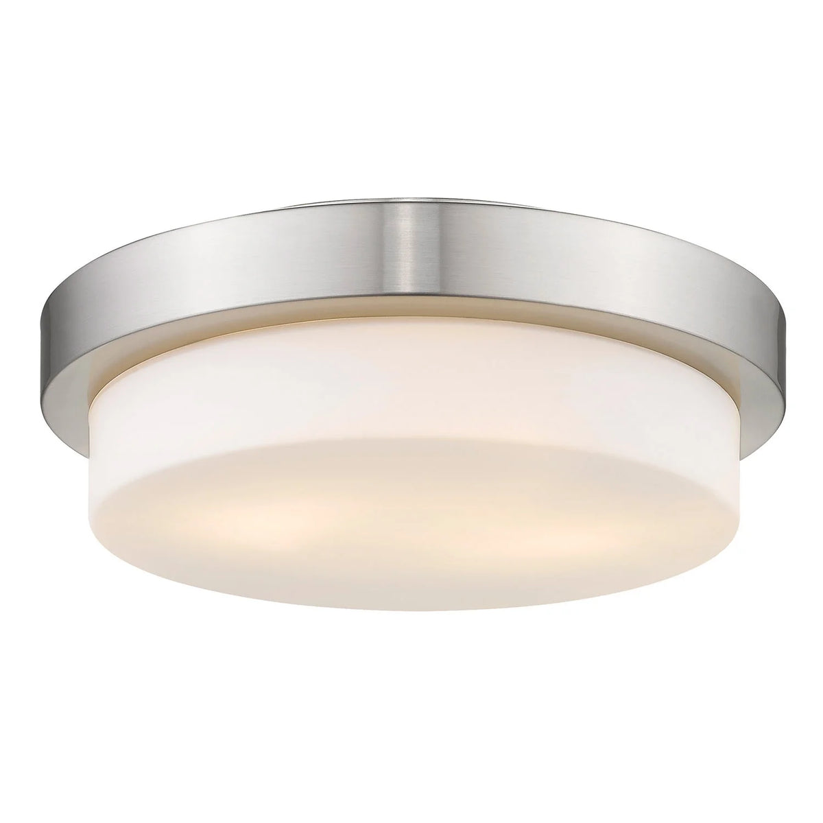 Flush Mount in Pewter with Opal Glass D4193