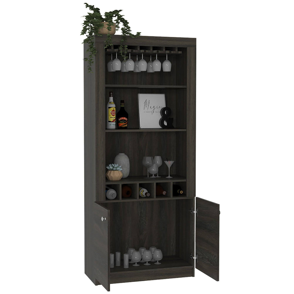 Black Wengue Bar Cabinet L382667