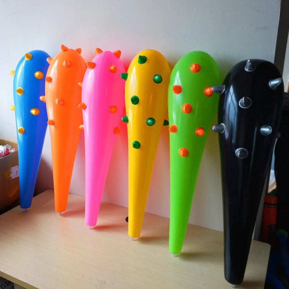 8pcs 55cm Inflatable Mace Clapper Hammers Toys (Mixed Color) P223453
