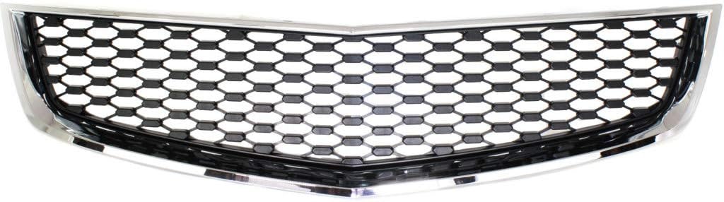 Chrome Shell Painted Black Insert Front Bumper Grille F799730