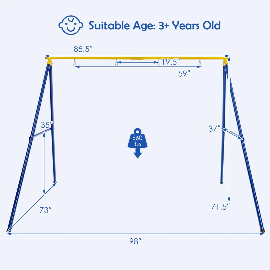 Heavy-Duty Metal Swing Frame G5555