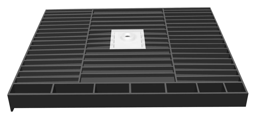 42x22 x 36x22 Double Threshold Shower Base with Drain Y9240