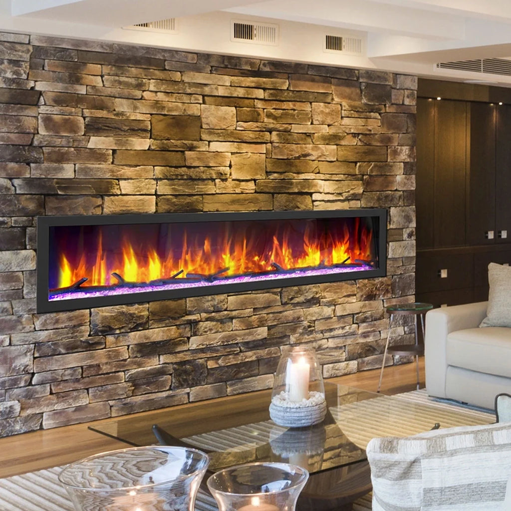 82.50 Inch Electric Wall Fireplace C978