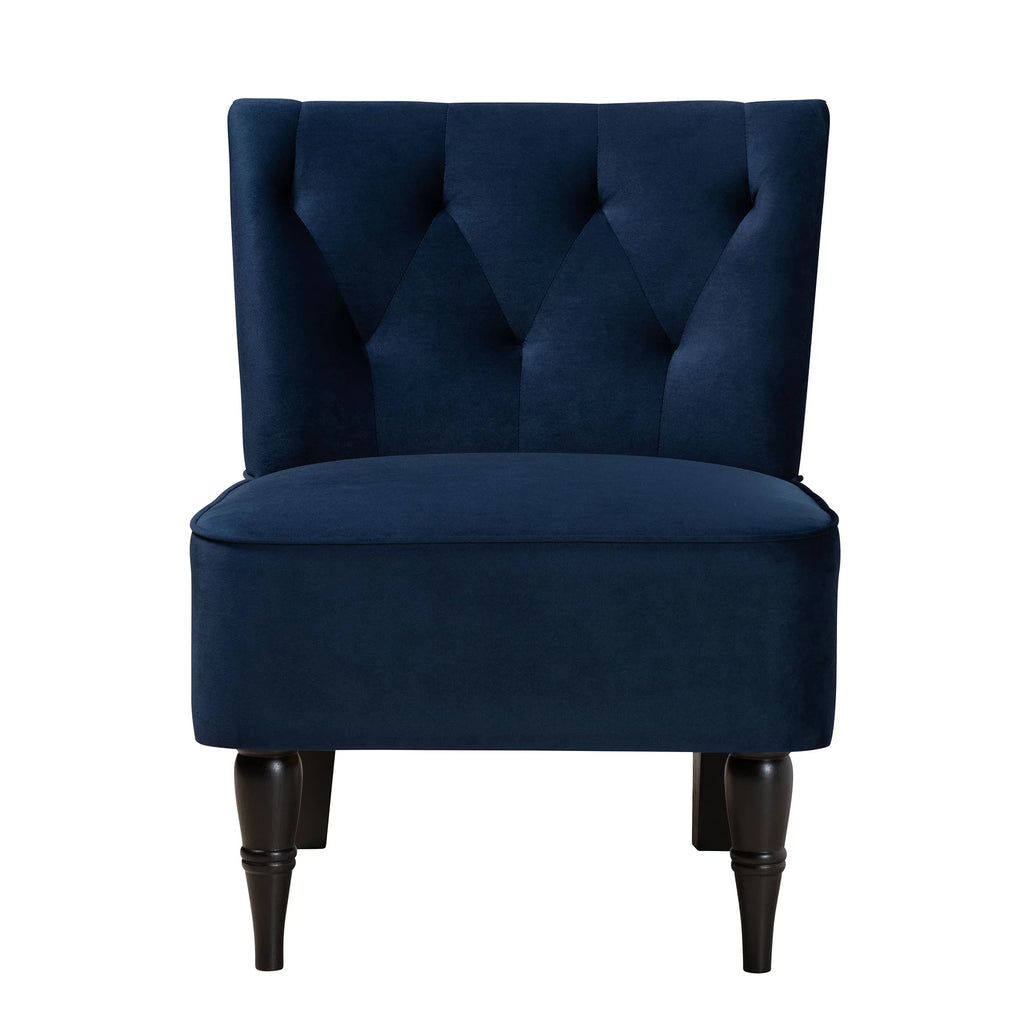 Navy Blue Slipper Chair T3187