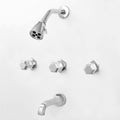 Three Valve Tub & Shower Set Satin Nickel PVD G467957