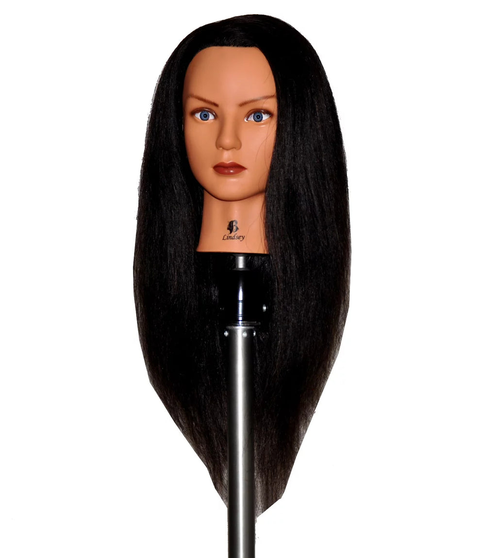 24" Cosmetology Mannequin Training Head with Human Hair E22780