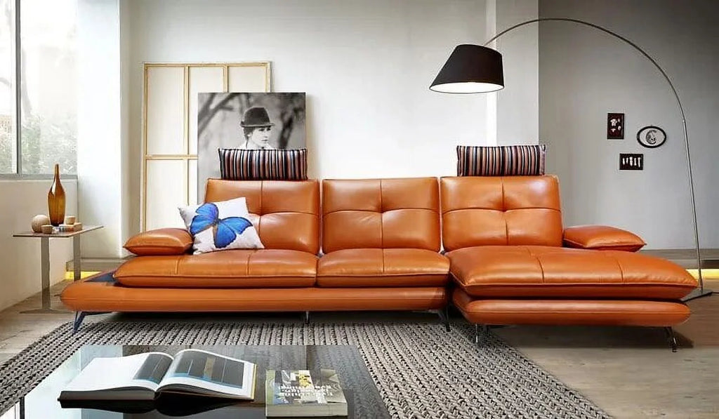 Genuine Leather Sectional Sofa C904375
