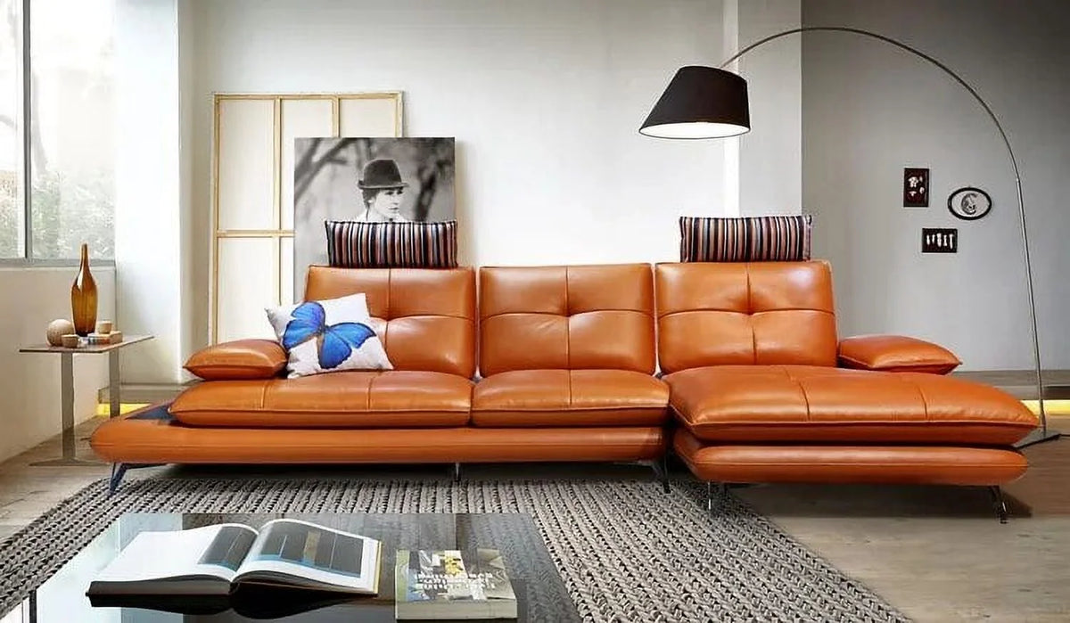 Genuine Leather Sectional Sofa C904375