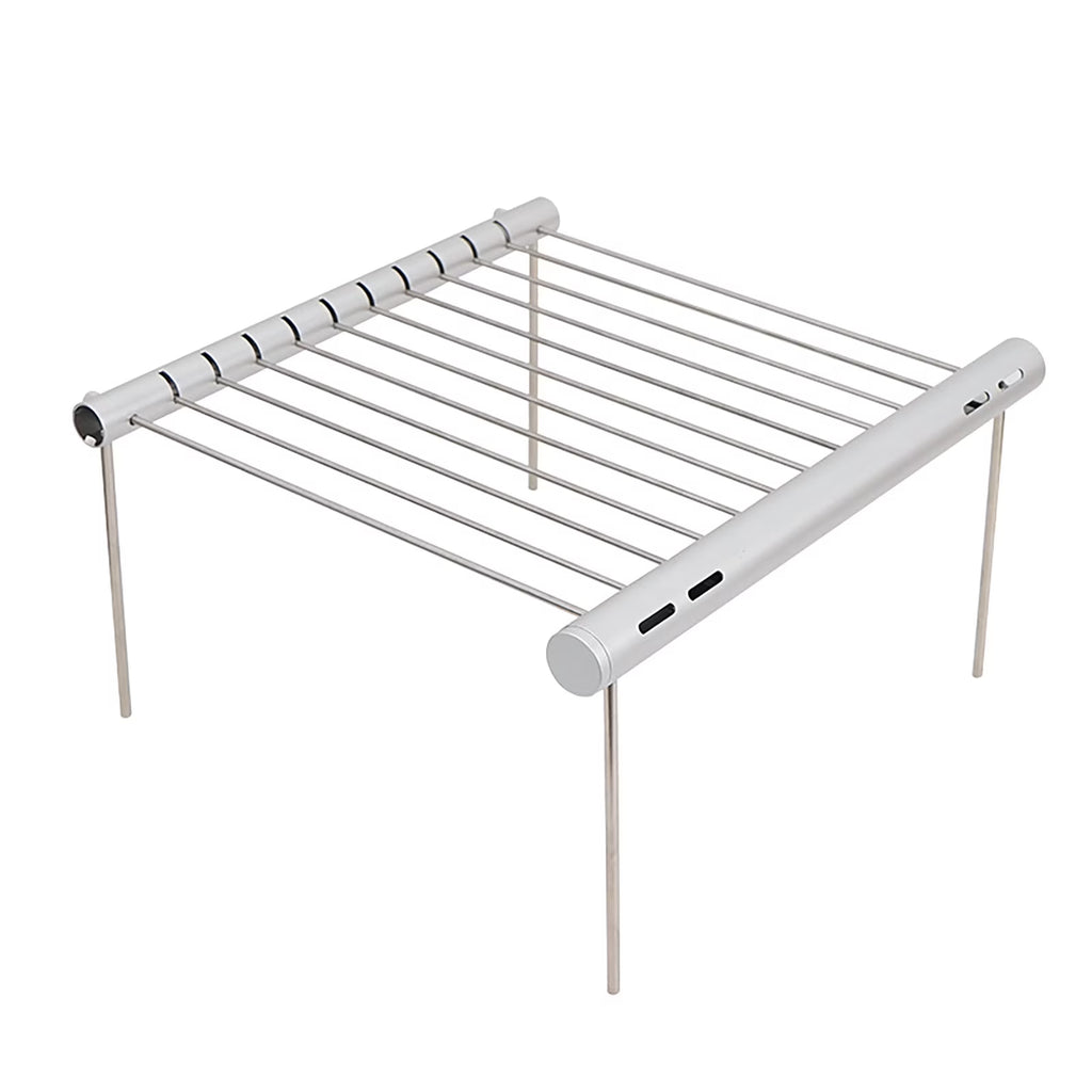 Portable Folding Barbeque Grill with Outdoor Baking Tray Holder N68375