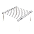 Portable Folding Barbeque Grill with Outdoor Baking Tray Holder N68375