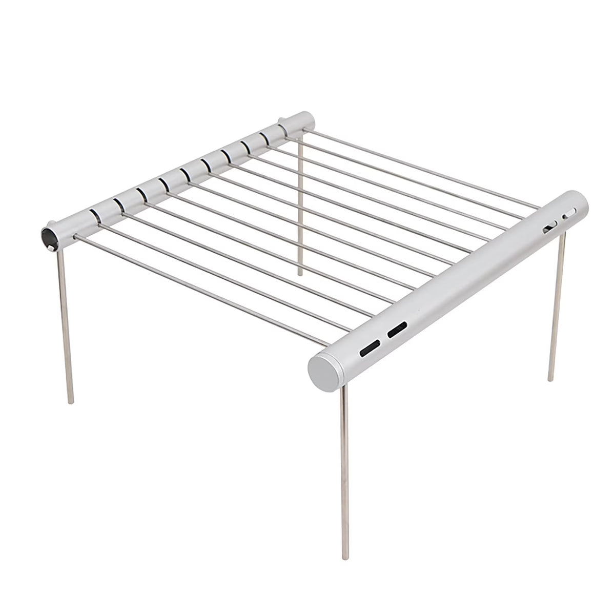Portable Folding Barbeque Grill with Outdoor Baking Tray Holder N68375