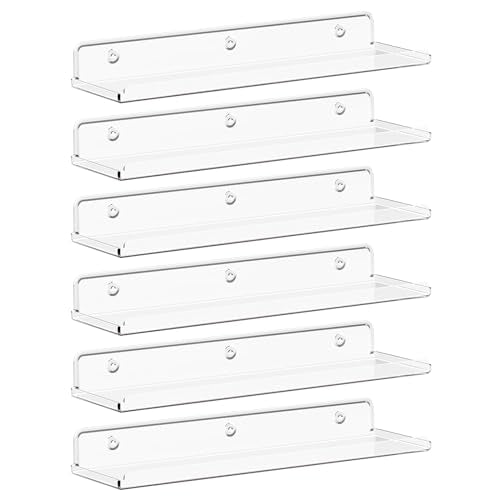 10 Pack White Acrylic Shelf 15" E2612