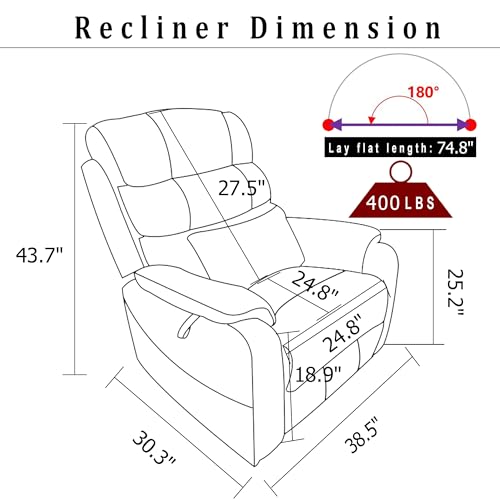4 Motor Power Lift Recliner Chair with Massage Heat G3790