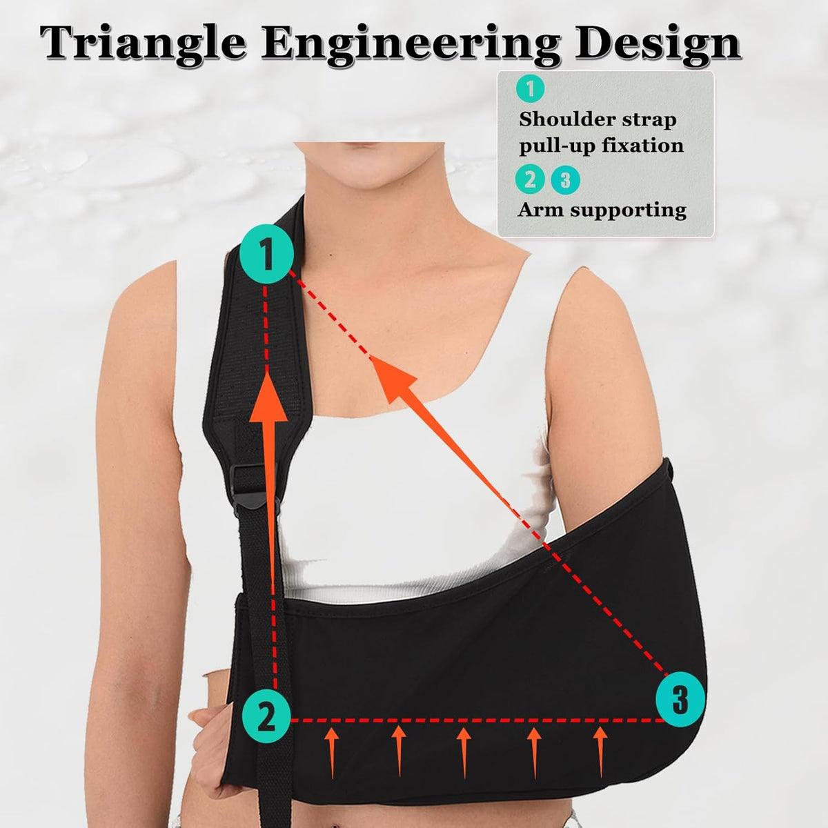 Breathable Rotator Cuff Support Brace with Shoulder Pad U54219