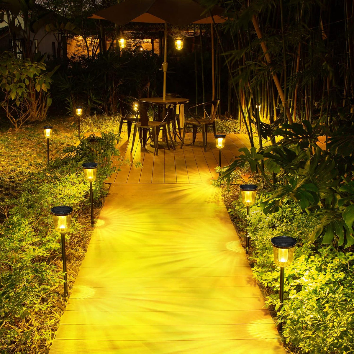 4 Pack IP65 Waterproof Solar Pathway Lights I13674