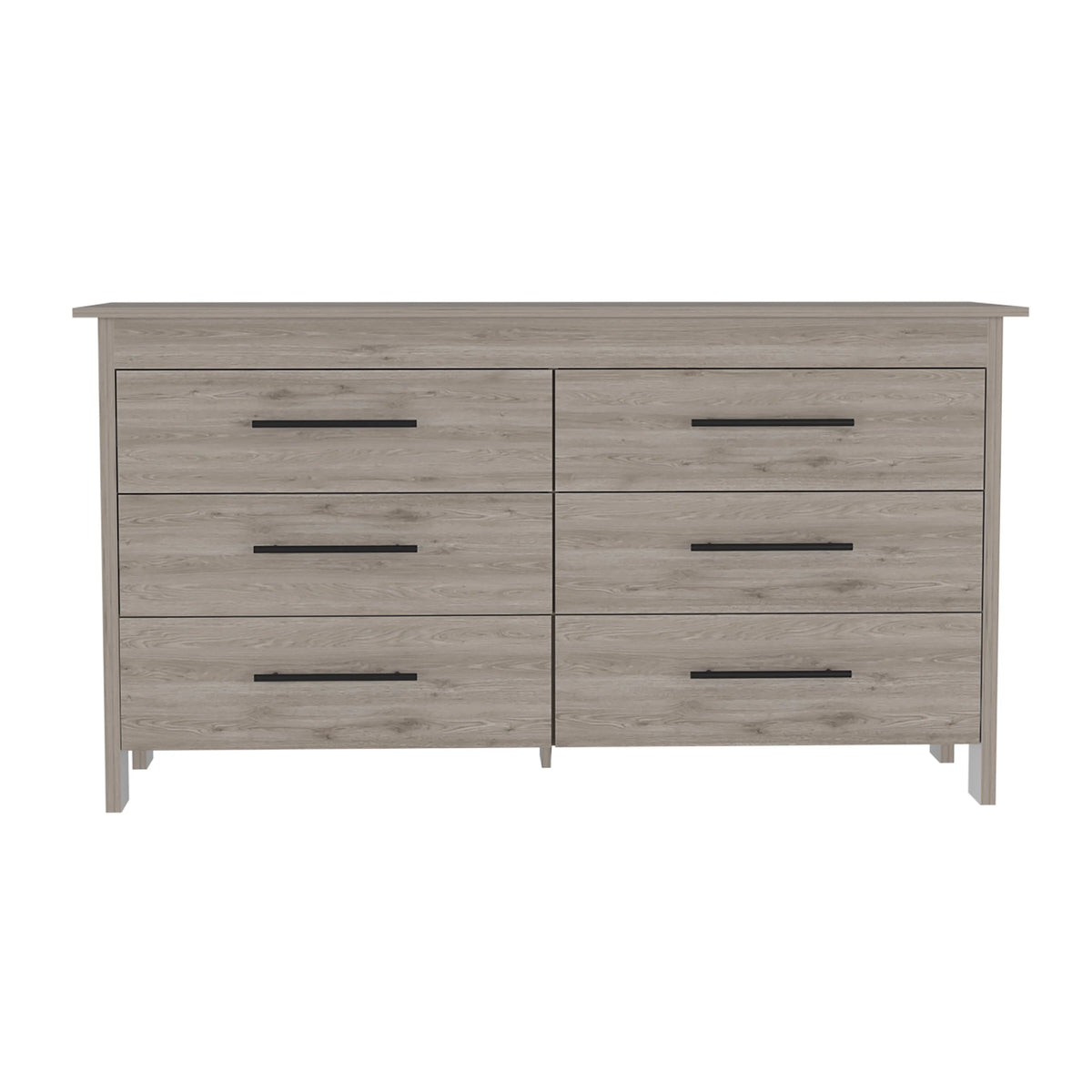 6 Drawer Double Dresser Light Gray M215491