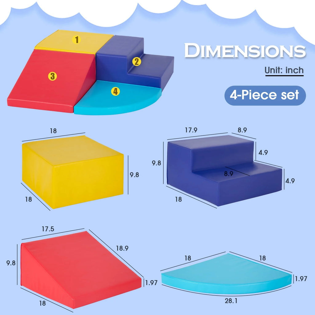 4-Piece Foam Climbing Blocks W741913