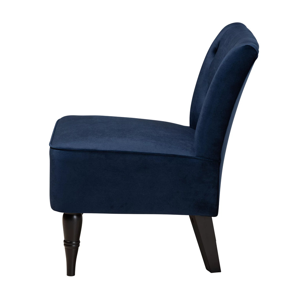 Navy Blue Slipper Chair T3187