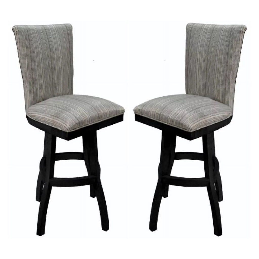 Set of 2 Swivel Wood Bar Stool R67886