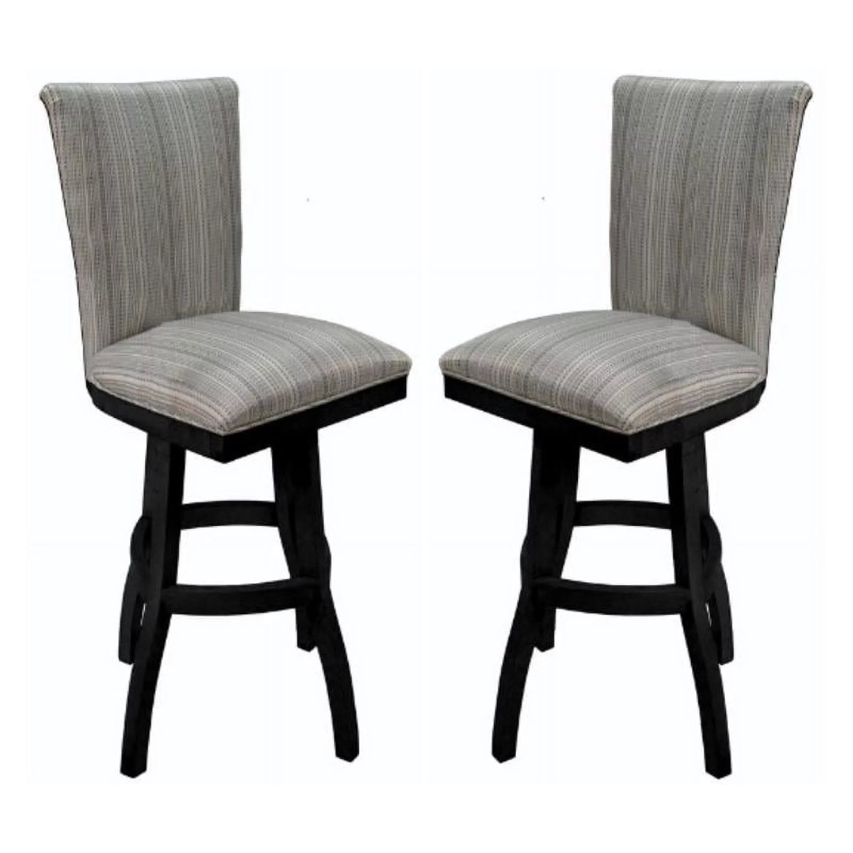 Set of 2 Swivel Wood Bar Stool R67886