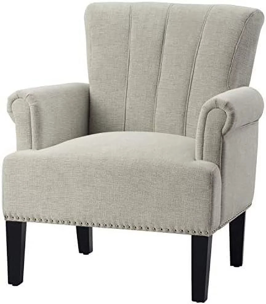 Polyester Upholstered Tufted Club Chair J1012