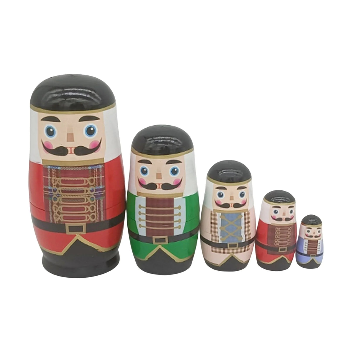 Walnut Soldier Nesting Doll Toy H199643