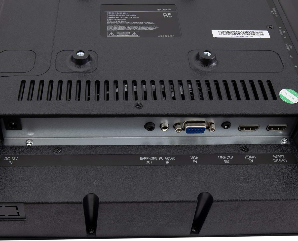 RV TV 28 720p HD 12v DC or 120v AC 3X HDMI Ports Built-in Tuner Q1439