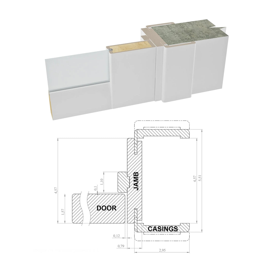 French Double Panel Lite Doors 36 x 80 with Hardware White Silk Frosted Opaque Glass Interior Door L909