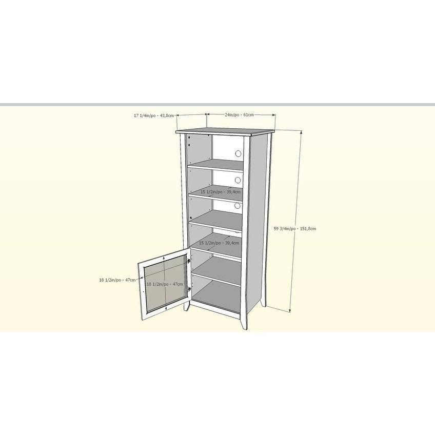 Tuxedo Black Curio Cabinet I95343