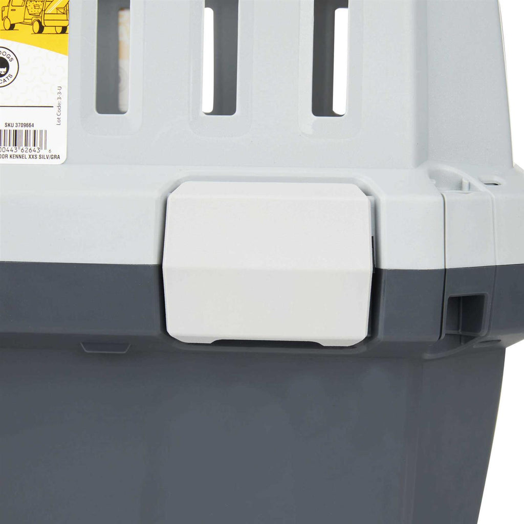 Grey 2-Door Pet Kennel T253