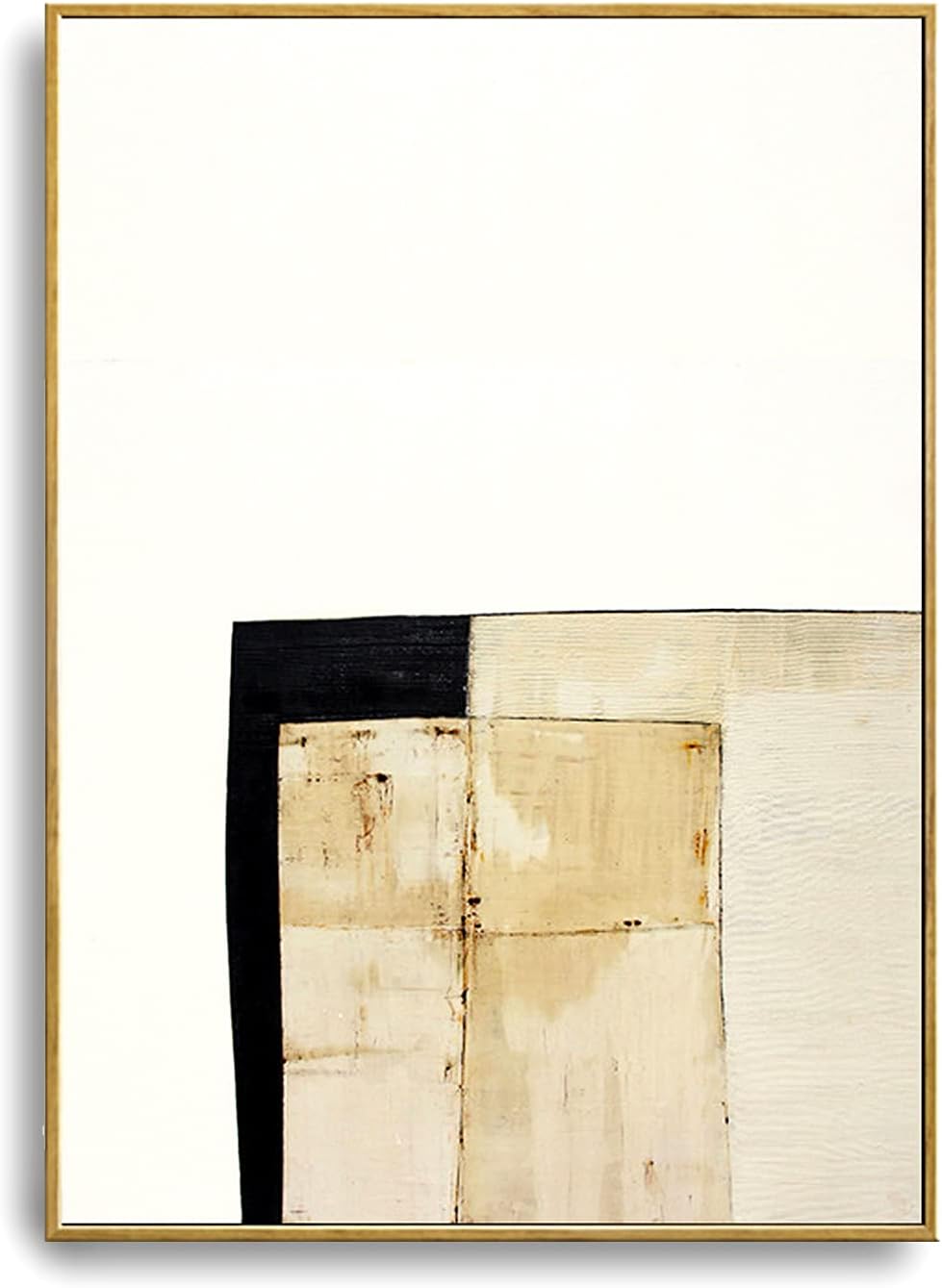 24X32 Large Framed Abstract Canvas Wall Art K4806