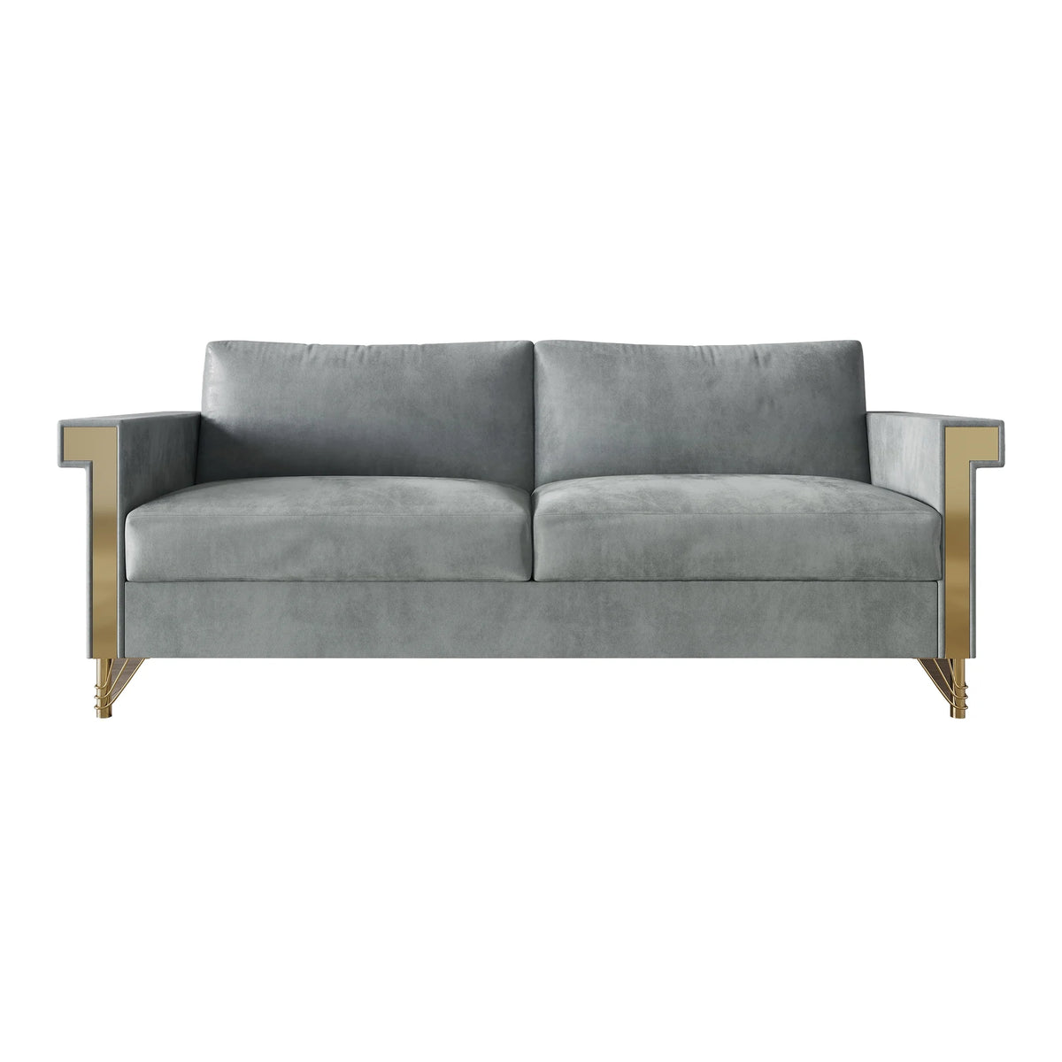 Velvet Upholstered Sofa V7398