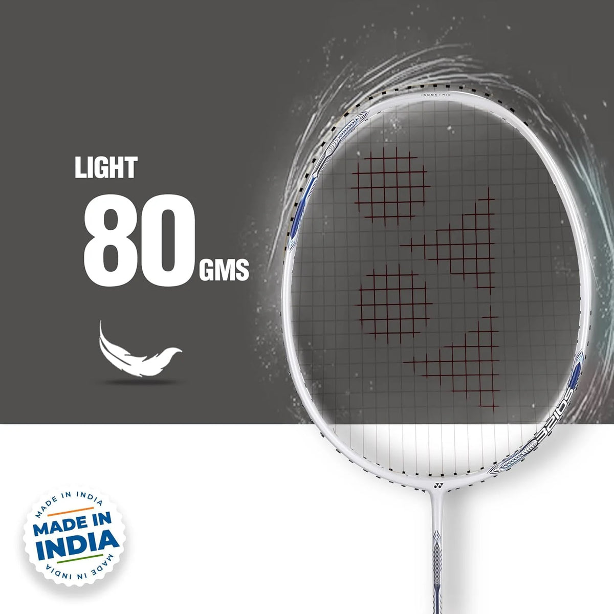 Pearl White Badminton Racquet K5840