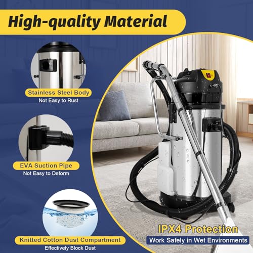 Portable Carpet Cleaning Machine with Mobile Tires (40L) J28704